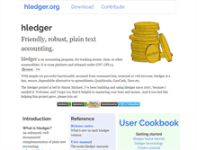 Tablet Screenshot of hledger.org